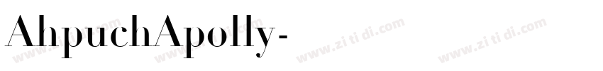 AhpuchApolly字体转换