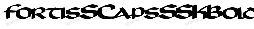 FortisSCapsSSKBold字体转换