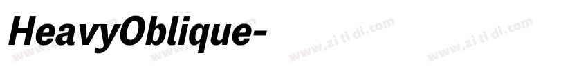 HeavyOblique字体转换