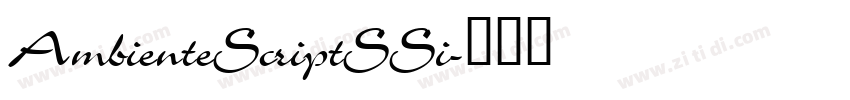 AmbienteScriptSSi字体转换