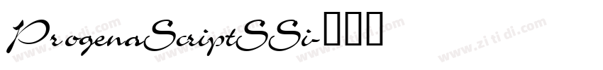 ProgenaScriptSSi字体转换