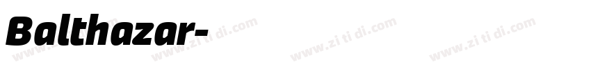 Balthazar字体转换