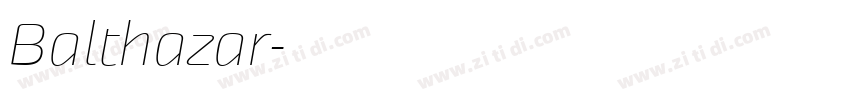 Balthazar字体转换