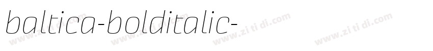 baltica-bolditalic字体转换