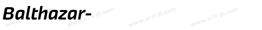 Balthazar字体转换