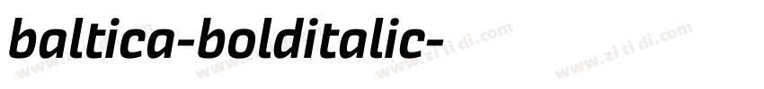 baltica-bolditalic字体转换