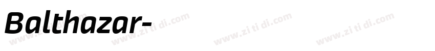 Balthazar字体转换