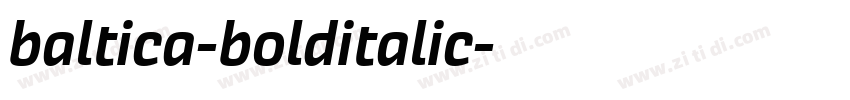 baltica-bolditalic字体转换