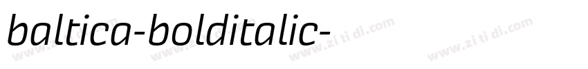 baltica-bolditalic字体转换