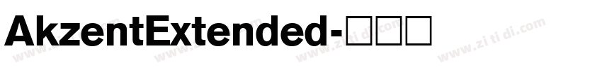 AkzentExtended字体转换
