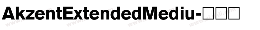 AkzentExtendedMediu字体转换