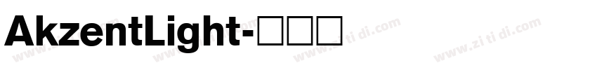 AkzentLight字体转换