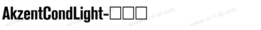 AkzentCondLight字体转换