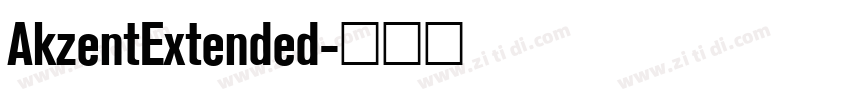 AkzentExtended字体转换