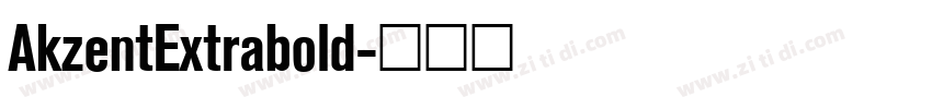 AkzentExtrabold字体转换