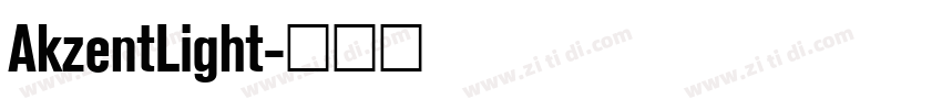 AkzentLight字体转换