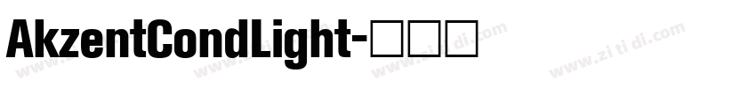 AkzentCondLight字体转换