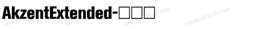 AkzentExtended字体转换
