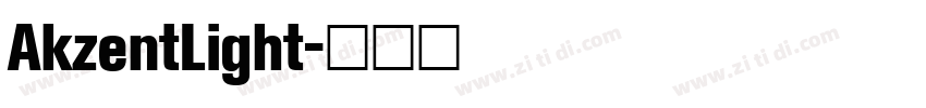 AkzentLight字体转换