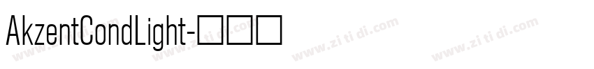 AkzentCondLight字体转换