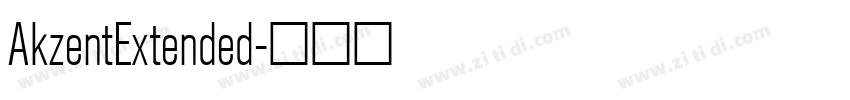 AkzentExtended字体转换