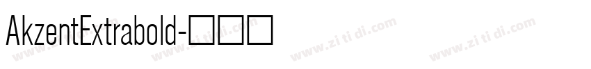 AkzentExtrabold字体转换