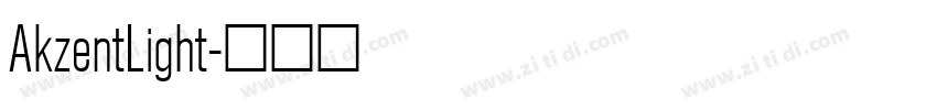 AkzentLight字体转换