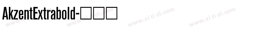 AkzentExtrabold字体转换