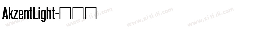 AkzentLight字体转换