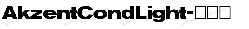 AkzentCondLight字体转换