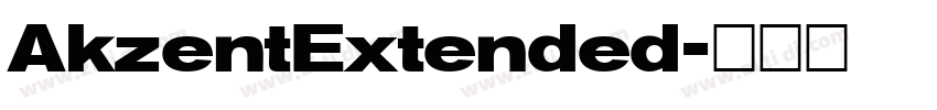 AkzentExtended字体转换