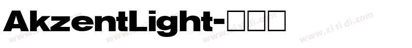 AkzentLight字体转换