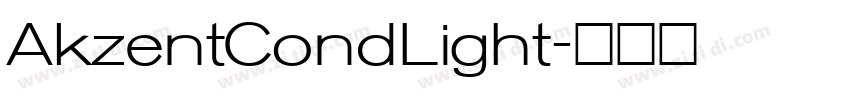 AkzentCondLight字体转换