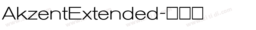 AkzentExtended字体转换