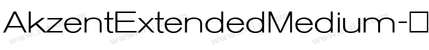 AkzentExtendedMedium字体转换