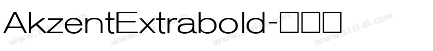 AkzentExtrabold字体转换