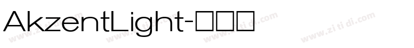 AkzentLight字体转换