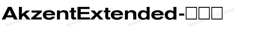 AkzentExtended字体转换