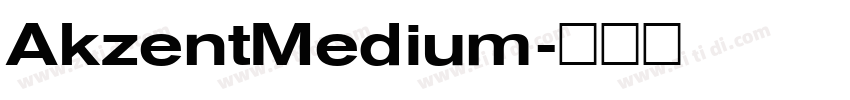 AkzentMedium字体转换