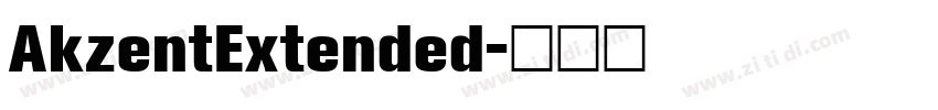 AkzentExtended字体转换
