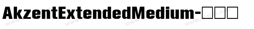 AkzentExtendedMedium字体转换