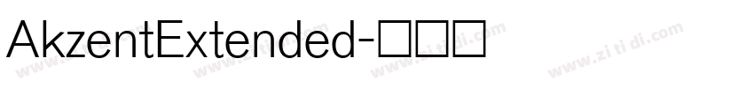 AkzentExtended字体转换