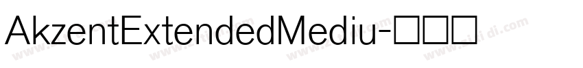 AkzentExtendedMediu字体转换