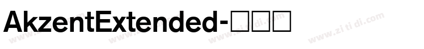 AkzentExtended字体转换