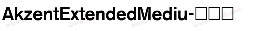 AkzentExtendedMediu字体转换
