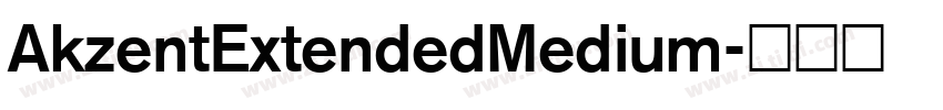 AkzentExtendedMedium字体转换