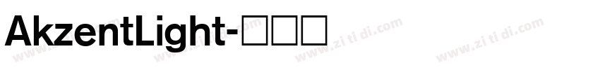 AkzentLight字体转换