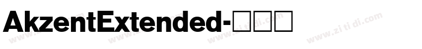 AkzentExtended字体转换