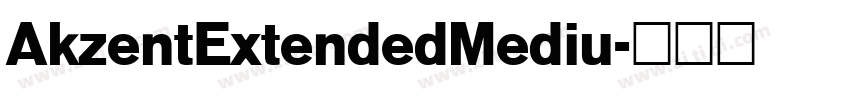 AkzentExtendedMediu字体转换