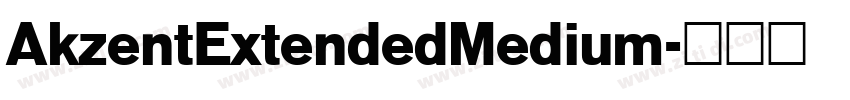 AkzentExtendedMedium字体转换